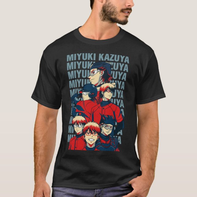 Diamond No Ace Miyuki Kazuya Catcher   T Shirt (Framsida)