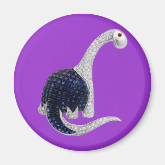 Diamond och Emerald Dinosaur Magnet