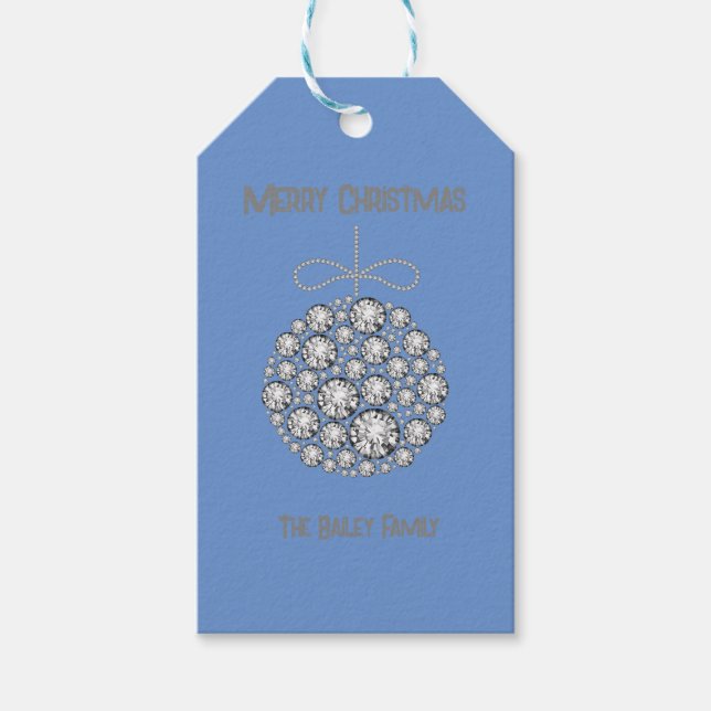 Diamond Ornament Gift-Märkre Presentetikett (Framsidan)