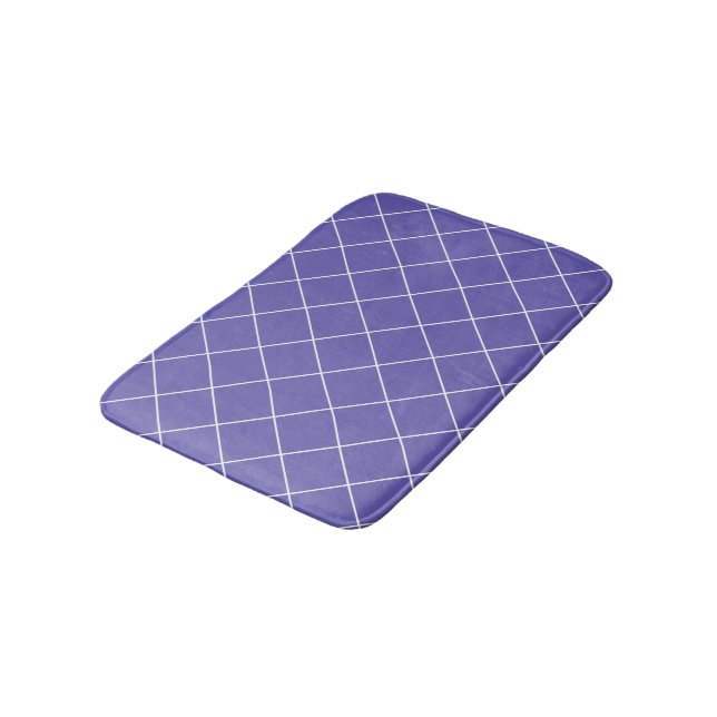Diamond Pattern purple Badrumsmatta (Vinklad)