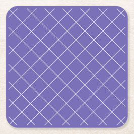 Diamond Pattern purple Underlägg Papper Kvadrat