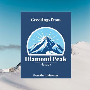 Diamond Peak Nevada berg skidanläggning vykort
