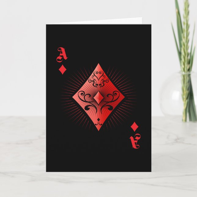 Diamond Poker Ace Casino Kort (Framsida)