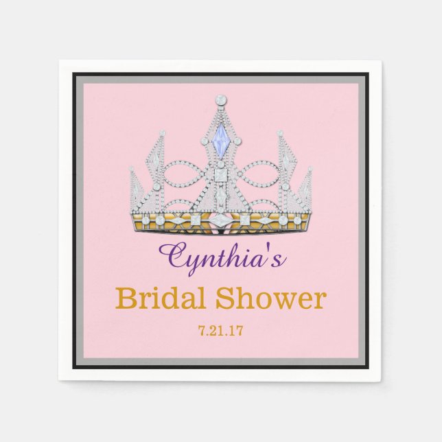 Diamond princess party, evenemang pappersservett (Framsidan)