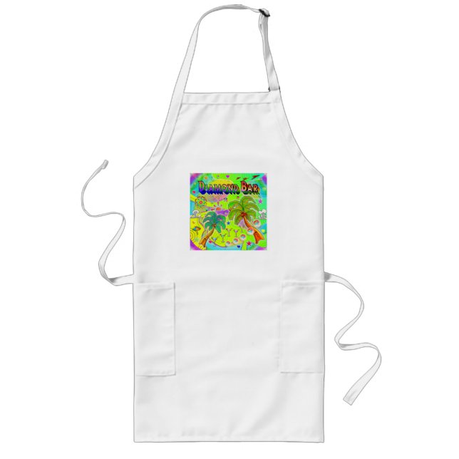 Diamond Pub Mind Focus Apron Långt Förkläde (Framsidan)