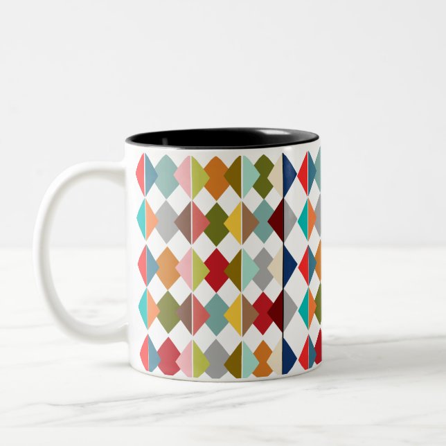 Diamond Quilt Två-Tonad Mugg (Vänster)