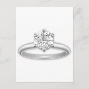 Diamond Ring Bling Clipart Vykort