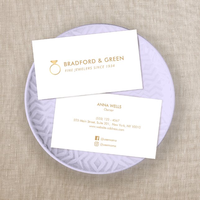 Diamond Ring Bra judlare Visitkort (Skapare uppladdad)