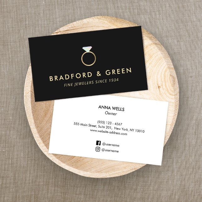 Diamond Ring Bra judlare Visitkort (Skapare uppladdad)