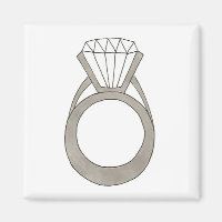 Diamond Ring Bröllop Bride Möhippa Magnet