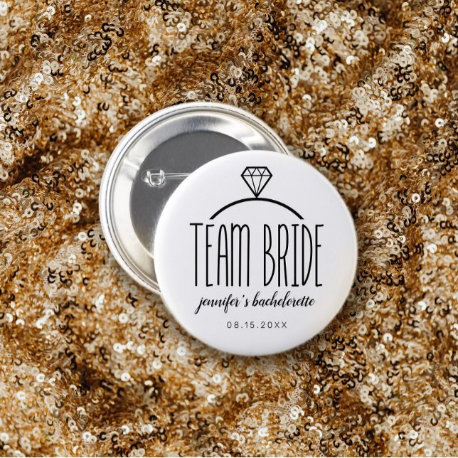 Diamond Ring Team Bride Bachelorette Knapp (Skapare uppladdad)
