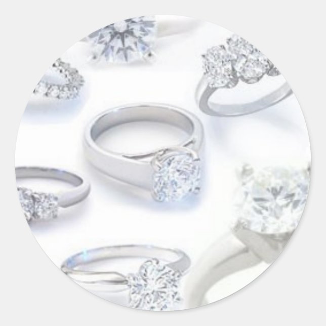 Diamond Ringar Runt Klistermärke (Framsida)