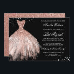 Diamond Ro Guld Gnistra Dress Bat mitzvah Inbjudningar<br><div class="desc">Fler alternativ för färg i Little Bayleigh Store!</div>