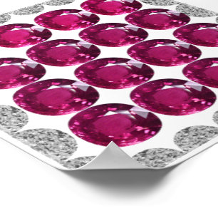 Diamond Rosa Tourmaline Poster