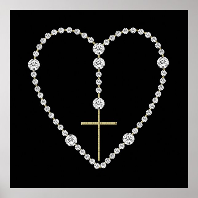 Diamond Rosary - Hail Mary Fullt of Grace Poster (Framsidan)