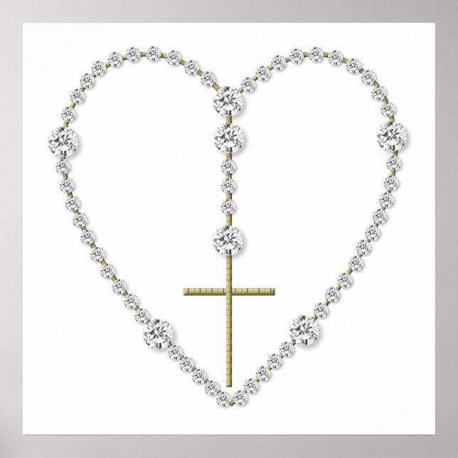Diamond Rosary - Hail Mary Fullt of Grace Poster (Framsidan)