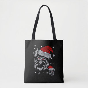 Diamond Schnauzer Hund jul Tygkasse