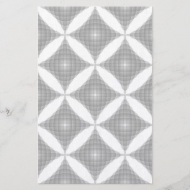 DIAMOND SHAPED ABSTRAKT MÖNSTER BREVPAPPER (Framsida)