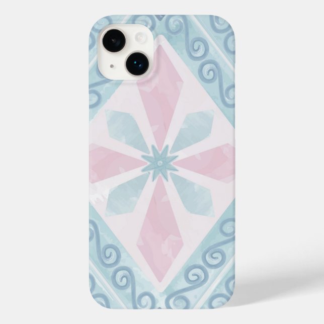 diamond shaped blue pattern (Baksida)