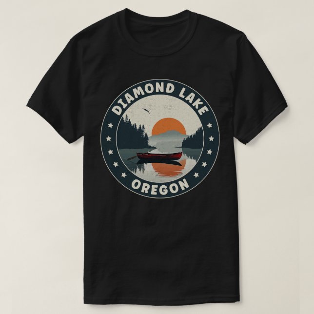Diamond Sjö Oregon Sunset T Shirt (Design framsida)