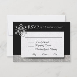 Diamond Snowflake Winter Wedding OSA kort