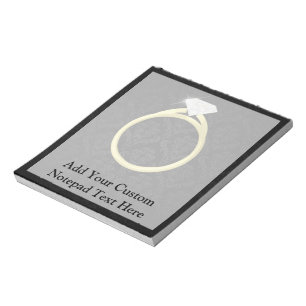 Diamond Solitaire Ring Anteckningsblock
