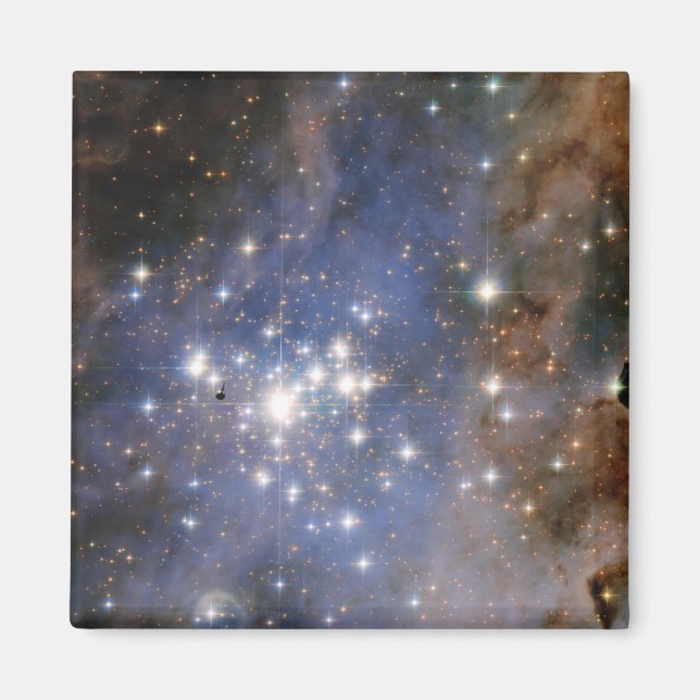 Diamond Stars i Carina Nebula Hubble Space Magnet (Framsidan)