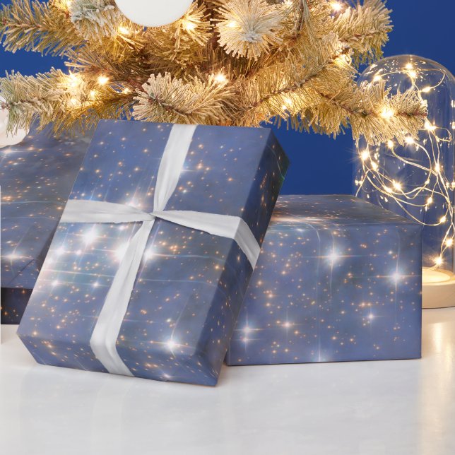 Diamond Stars i Carina Nebula Hubble Space Presentpapper (Helgdagar)