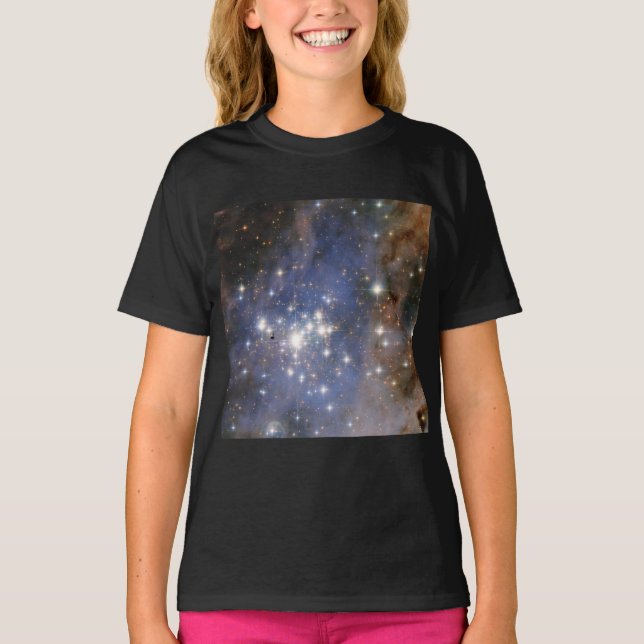 Diamond Stars i Carina Nebula Hubble Space T Shirt (Framsida)