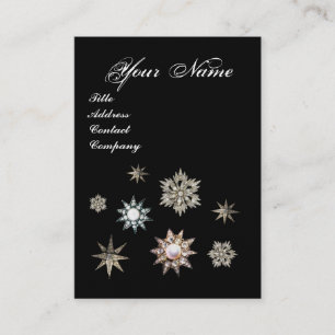 DIAMOND STARS MONOGRAM VISITKORT