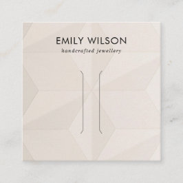  DIAMOND STRUKTUR HAIR CLIP-VISNING FYRKANTIGT VISITKORT