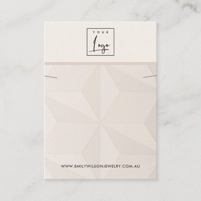  DIAMOND STRUKTUR NECKLACE BRACELET-VISNING VISITKORT (Framsida)