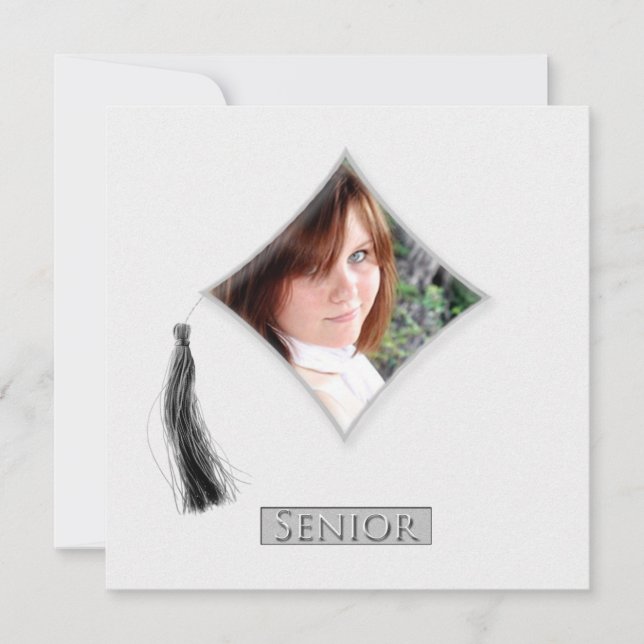 Diamond Studenten Tassel Announcement Inbjudningar (Framsida)