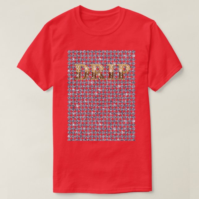 DIAMOND STUDTED DRIP T SHIRT (Design framsida)