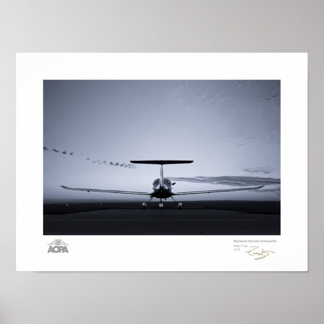 Diamond Sunset Silhouette Gallery Poster (Framsidan)