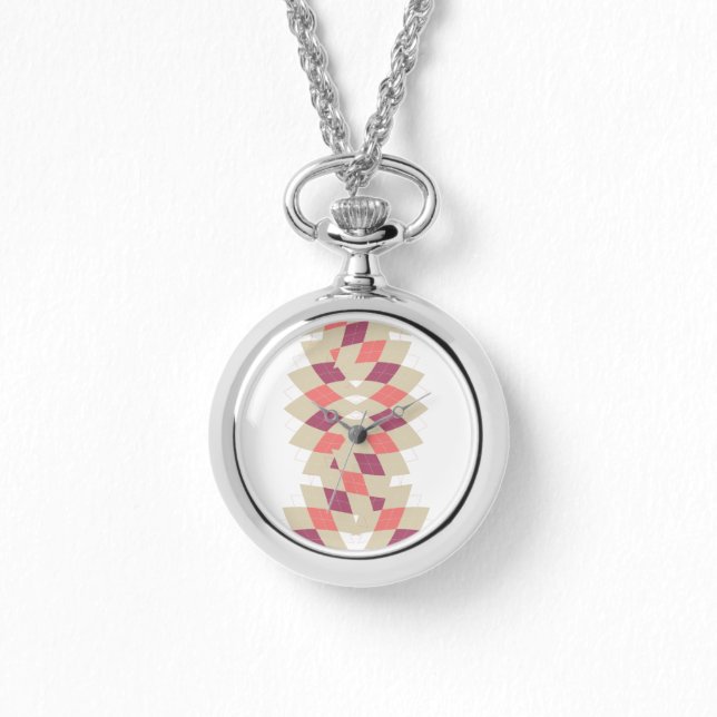 Diamond Swirl Mönster Armbandsur (Framsida)