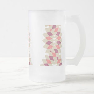 Diamond Swirl Mönster Frostat Ölglas