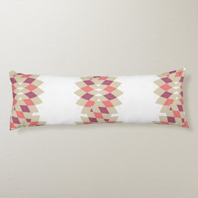 Diamond Swirl Mönster Kroppskudde (Baksidan)