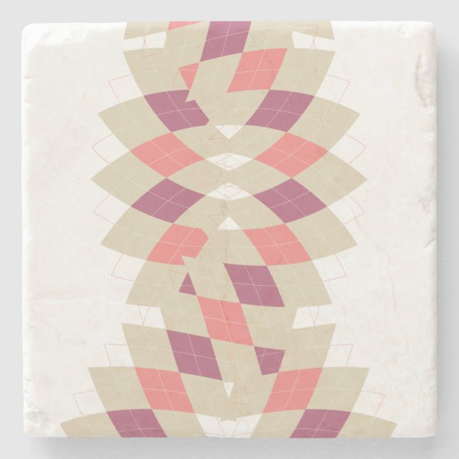 Diamond Swirl Mönster Stenunderlägg (Framsidan)