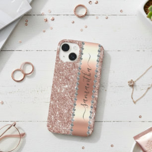 Diamond Titta Glitter Calligraphy Namn Ro Guld