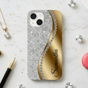 Diamond Titta Guld Metall Personlig Glam
