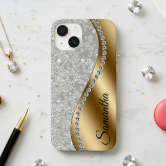 Diamond Titta Guld Metall Personlig Glam