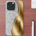 Diamond Titta Guld Metall Personlig Glam<br><div class="desc">Alla glitter eller diamanter i designen är foton och simulerade. Den här designen kan vara personlig i det område som tillhandahålls genom att ändra fotot och/eller text. Du kan också anpassa den genom att klicka på Anpassa den här mallen och sedan välja klicka för att anpassa ytterligare alternativ och ta...</div>