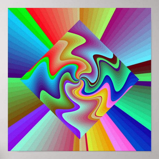 Diamond Zig Zag Poster (Framsidan)