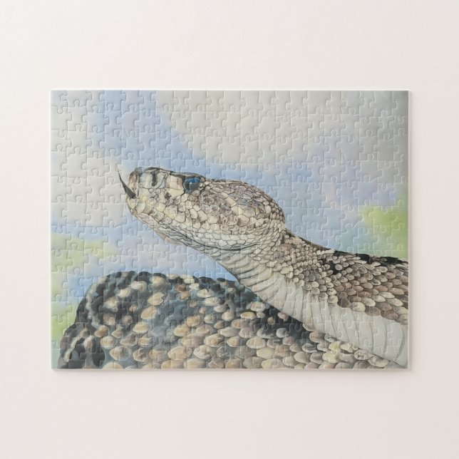 Diamondback Rattlesnake Puzzle Pussel (Horisontell)