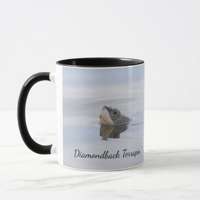 Diamondback Terrapin Face Mug Mugg (Vänster)