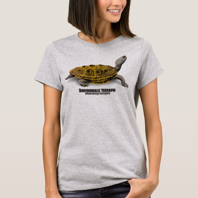 DiamondbackTerrapin (Malaclemysterrapinen) Tee (Framsida)