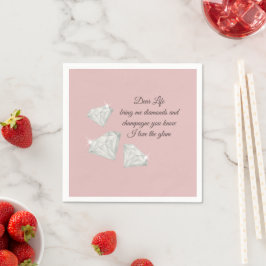 Diamonds & Champagne Quote – Dear Life Edition Pappersservett