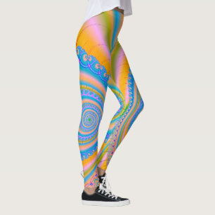 Diamonds Fractal av Shirley Taylor Leggings