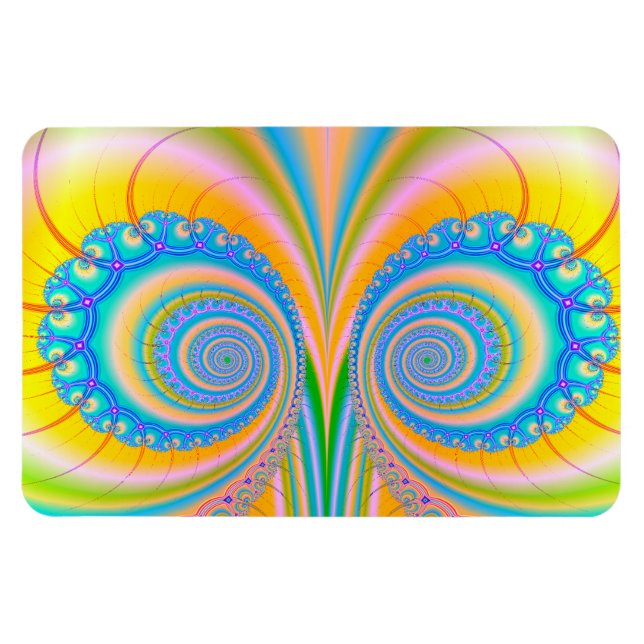 Diamonds Fractal av Shirley Taylor Magnet (Horisontell)